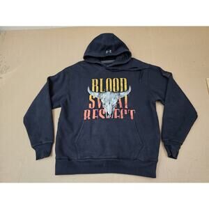 Under Armour Mens Size Large Project Rock BlackHoodie Blood Sweat Respect